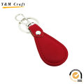 Échantillon gratuit Logo personnalisé en gros Blank Keychain en cuir